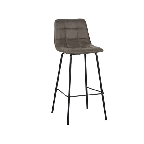 LABEL51 Barkruk Bistro - Taupe - Micro Suede van LABEL51 - laagste prijs offerte van PureWonen