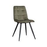 LABEL51 Eetkamerstoel Bistro - Multicolor - Fluweel - Black Frame