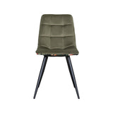 LABEL51 Eetkamerstoel Bistro - Multicolor - Fluweel - Black Frame