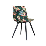 LABEL51 Eetkamerstoel Bistro - Multicolor - Fluweel - Black Frame