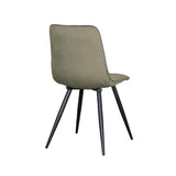 LABEL51 Eetkamerstoel Bistro - Hunter - Fluweel - Black Frame