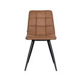 LABEL51 Eetkamerstoel Bistro - Cognac - Micro Suede - Black Frame van LABEL51 – Luxe comfort op maat van PureWonen. Vraag naar de beste prijs.