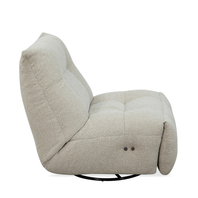 LABEL51 Fauteuil Relax & Recharge - Naturel - Boucle van LABEL51 – Luxe comfort op maat van PureWonen. Vraag naar de beste prijs.