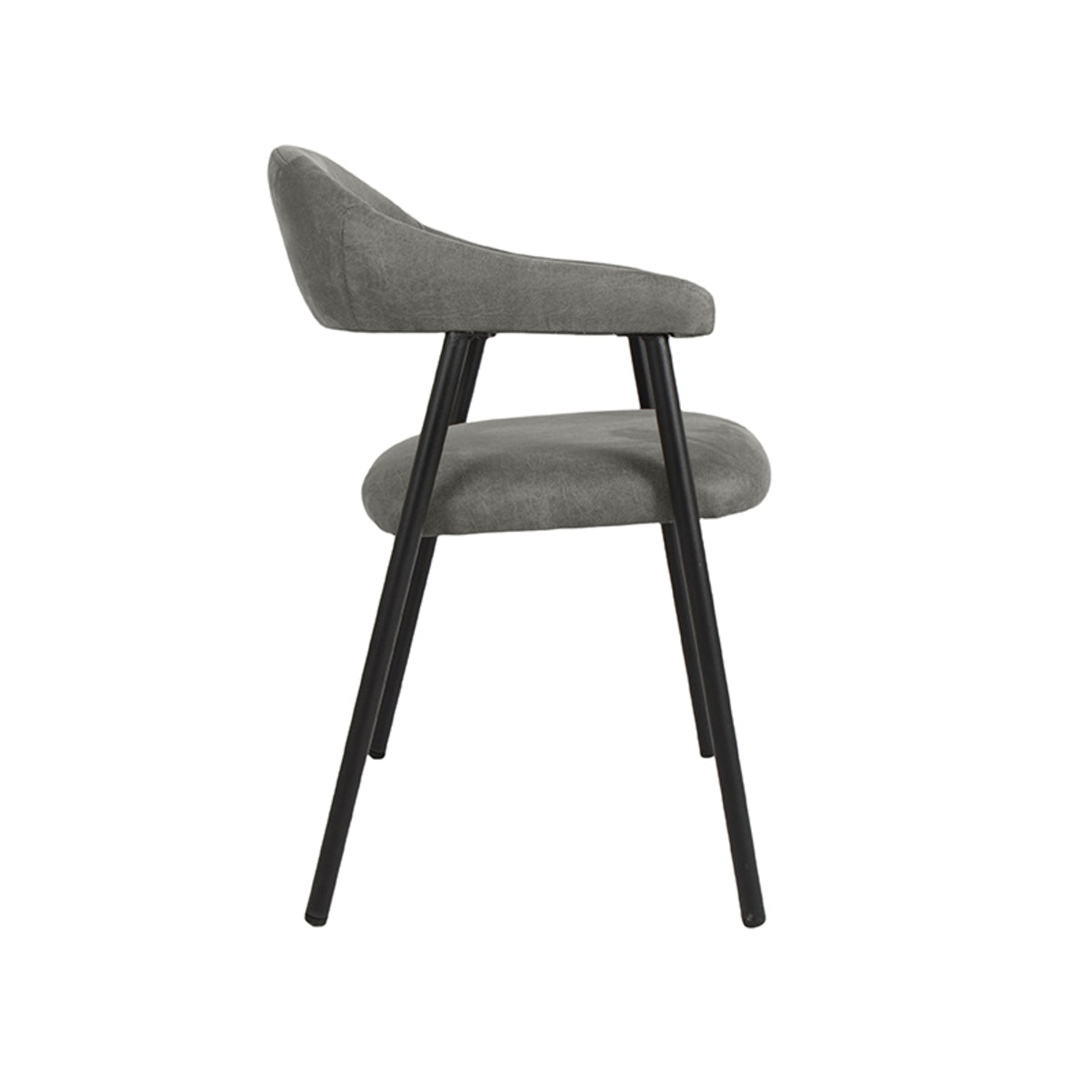 LABEL51 Eetkamerstoel Amaze - Antraciet - Micro Suede van LABEL51 – Luxe comfort op maat van PureWonen. Vraag naar de beste prijs.