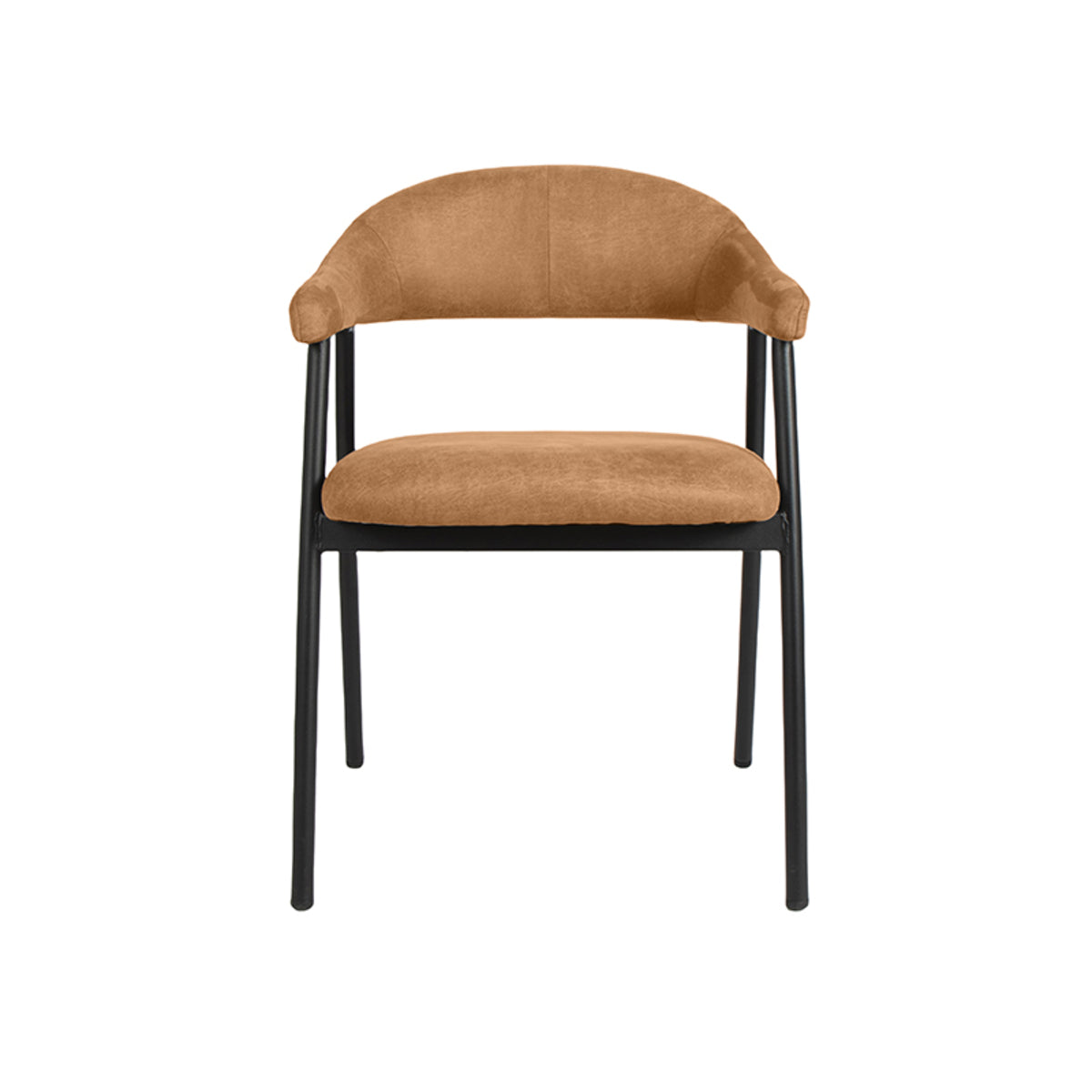 LABEL51 Eetkamerstoel Amaze - Cognac - Micro Suede van LABEL51 – Luxe comfort op maat van PureWonen. Vraag naar de beste prijs.