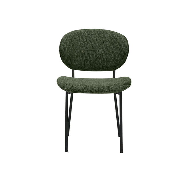 LABEL51 Eetkamerstoel Senn - Forest - Boucle - Black Frame