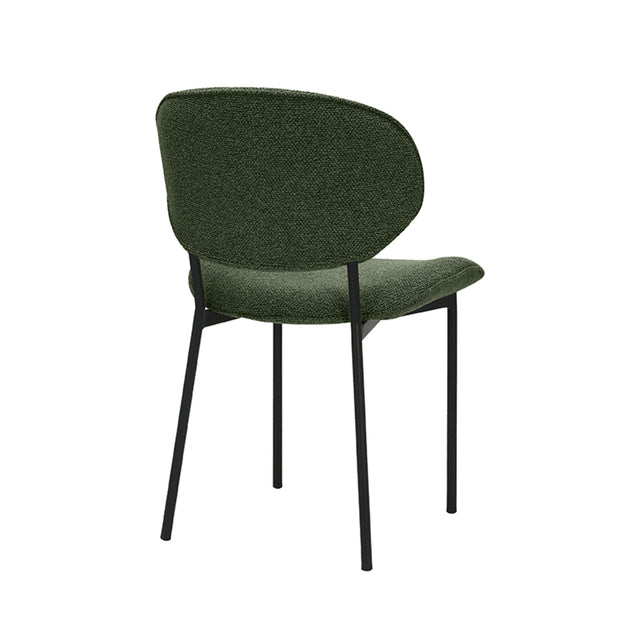 LABEL51 Eetkamerstoel Senn - Forest - Boucle - Black Frame