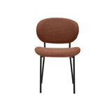 LABEL51 Eetkamerstoel Senn - Coral - Boucle - Black Frame