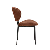 LABEL51 Eetkamerstoel Senn - Coral - Boucle - Black Frame