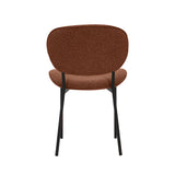 LABEL51 Eetkamerstoel Senn - Coral - Boucle - Black Frame