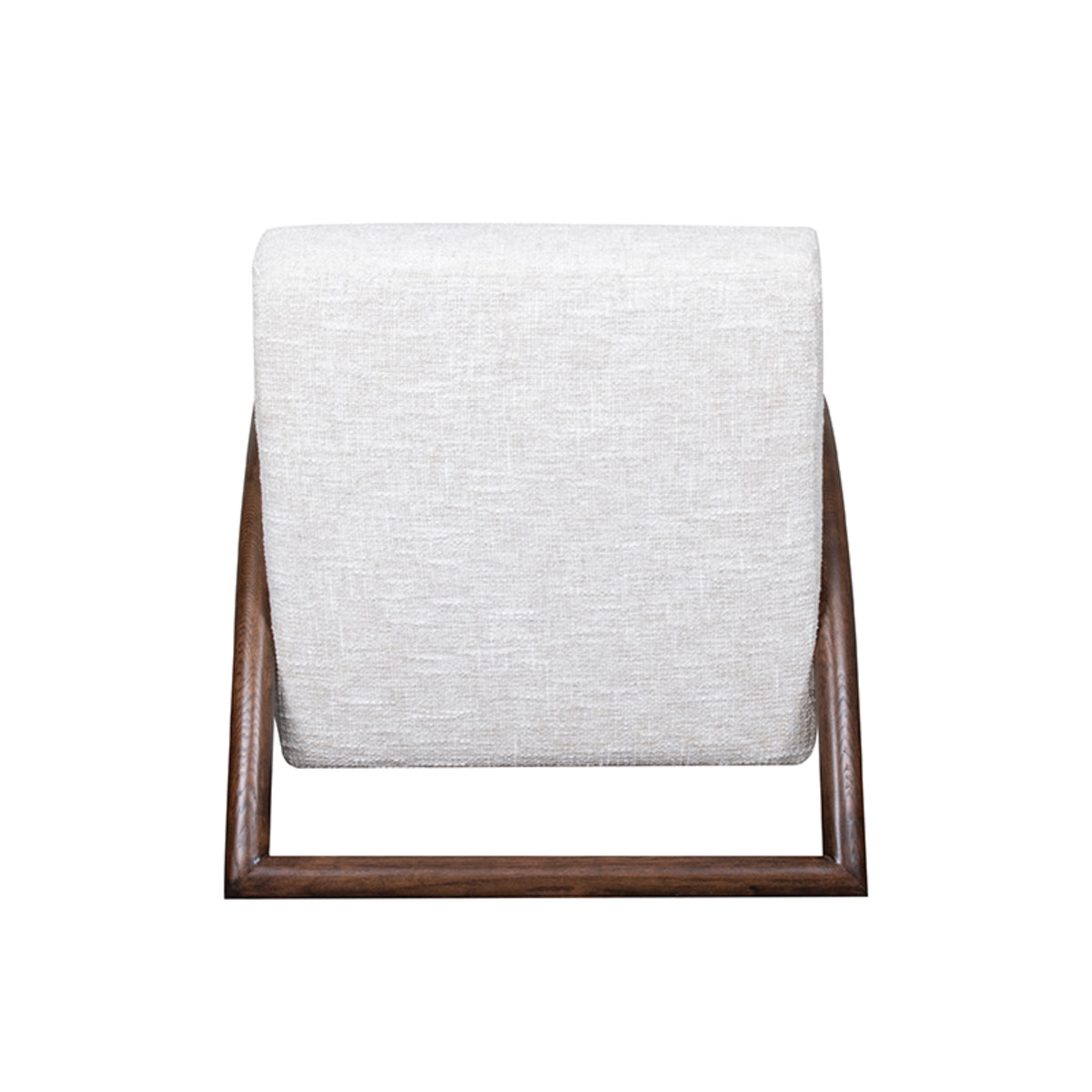LABEL51 Fauteuil Viggo - Naturel - Boucle - Walnoot onderstel van LABEL51 – Luxe comfort op maat van PureWonen. Vraag naar de beste prijs.