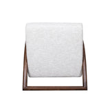 LABEL51 Fauteuil Viggo - Naturel - Boucle - Walnoot onderstel van LABEL51 – Luxe comfort op maat van PureWonen. Vraag naar de beste prijs.