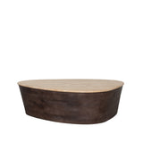 LABEL51 Salontafel Ravi - Espresso - Travertin - 110 cm van LABEL51 – Luxe comfort op maat van PureWonen. Vraag naar de beste prijs.