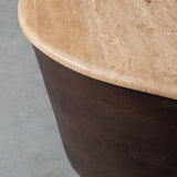 LABEL51 Salontafel Ravi - Espresso - Travertin - 70 cm van LABEL51 – Luxe comfort op maat van PureWonen. Vraag naar de beste prijs.