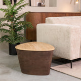 LABEL51 Salontafel Ravi - Espresso - Travertin - 70 cm van LABEL51 – Luxe comfort op maat van PureWonen. Vraag naar de beste prijs.