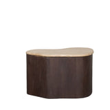 LABEL51 Salontafel Davi - Espresso - Travertin - 50 cm van LABEL51 – Luxe comfort op maat van PureWonen. Vraag naar de beste prijs.