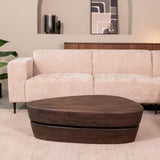 LABEL51 Salontafel Javi - Espresso - Mangohout - 130 cm van LABEL51 – Luxe comfort op maat van PureWonen. Vraag naar de beste prijs.