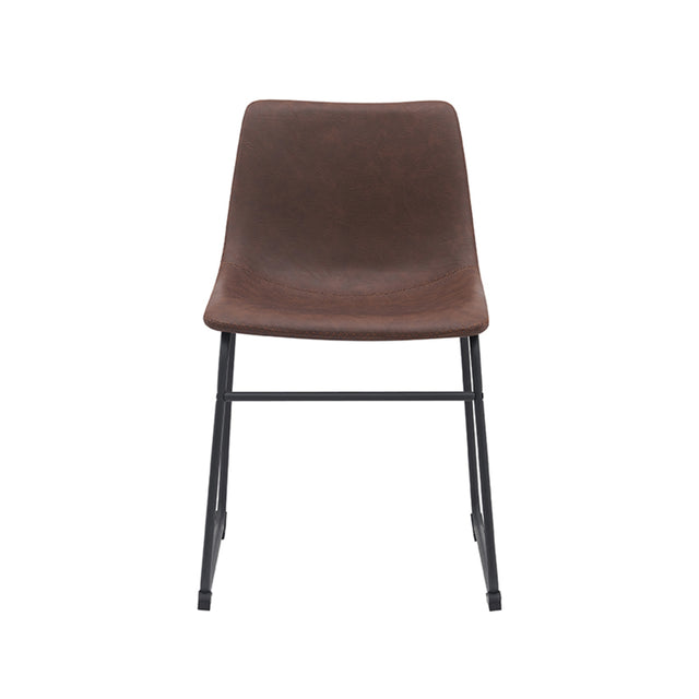 LABEL51 Eetkamerstoel Risto - Bruin - PU-Leder van LABEL51 – Luxe comfort op maat van PureWonen. Vraag naar de beste prijs.