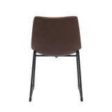 LABEL51 Eetkamerstoel Risto - Bruin - PU-Leder van LABEL51 – Luxe comfort op maat van PureWonen. Vraag naar de beste prijs.