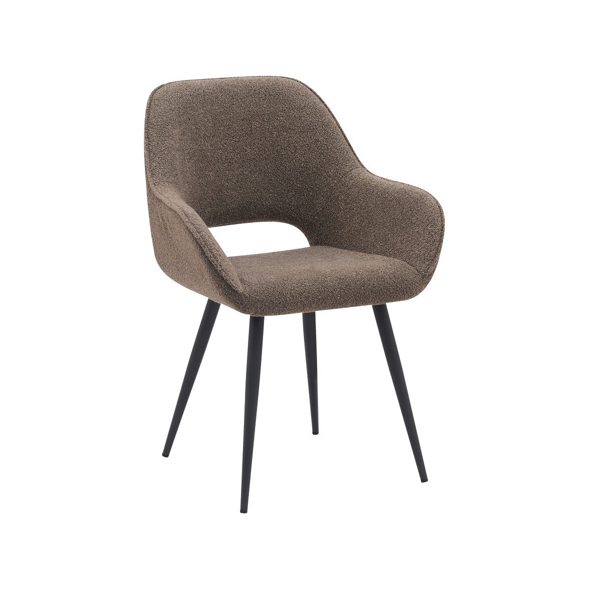 LABEL51 Eetkamerstoel Fer - Bruin - Boucle van LABEL51 - laagste prijs offerte van PureWonen