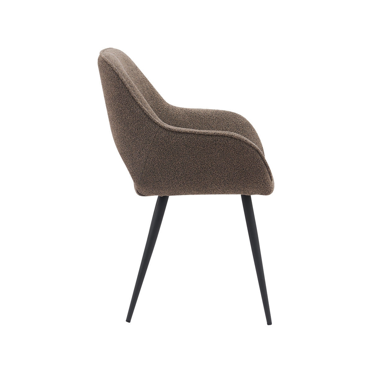 LABEL51 Eetkamerstoel Fer - Bruin - Boucle van LABEL51 - laagste prijs offerte van PureWonen