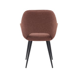 LABEL51 Eetkamerstoel Fer - Terra - Boucle van LABEL51 – Luxe comfort op maat van PureWonen. Vraag naar de beste prijs.