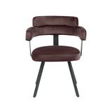 LABEL51 Eetkamerstoel Bardio - Taupe - Fluweel van LABEL51 – Luxe comfort op maat van PureWonen. Vraag naar de beste prijs.