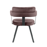 LABEL51 Eetkamerstoel Bardio - Taupe - Fluweel van LABEL51 – Luxe comfort op maat van PureWonen. Vraag naar de beste prijs.