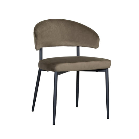 LABEL51 Eetkamerstoel Bliss - Hunter - Fluweel van LABEL51 - laagste prijs offerte van PureWonen