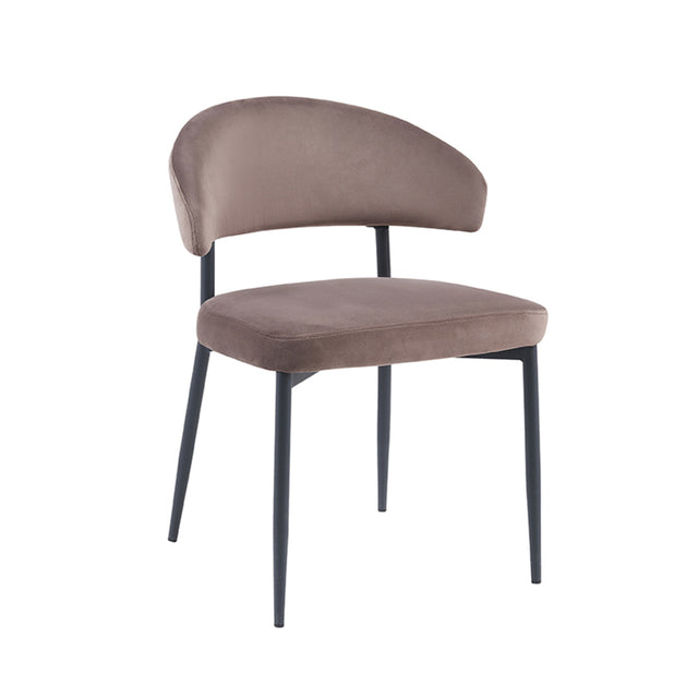 LABEL51 Eetkamerstoel Bliss - Taupe - Fluweel van LABEL51 - laagste prijs offerte van PureWonen