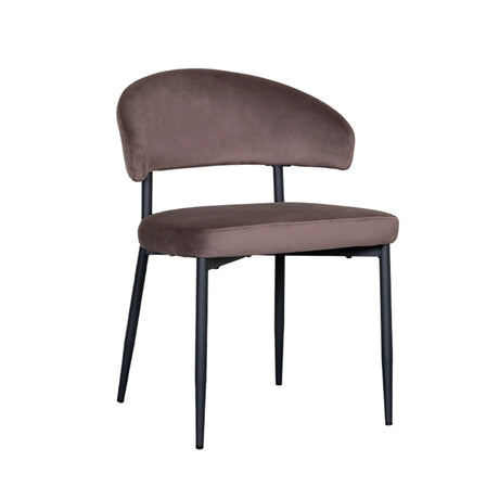 LABEL51 Eetkamerstoel Bliss - Taupe - Fluweel van LABEL51 - laagste prijs offerte van PureWonen