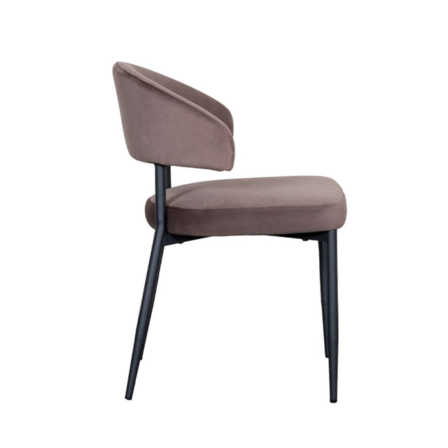 LABEL51 Eetkamerstoel Bliss - Taupe - Fluweel van LABEL51 - laagste prijs offerte van PureWonen