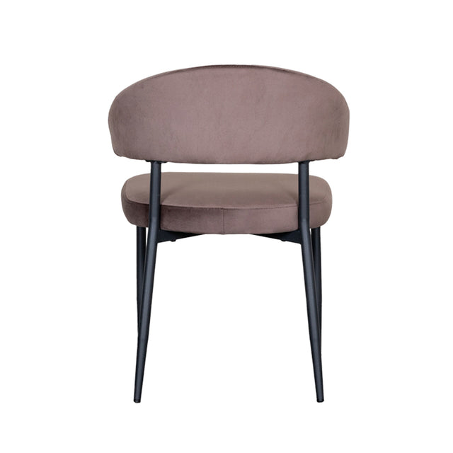 LABEL51 Eetkamerstoel Bliss - Taupe - Fluweel van LABEL51 - laagste prijs offerte van PureWonen