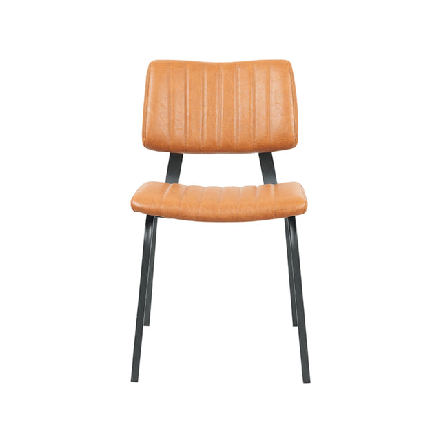 LABEL51 Eetkamerstoel Gusto - Cognac - PU-Leder van LABEL51 – Luxe comfort op maat van PureWonen. Vraag naar de beste prijs.