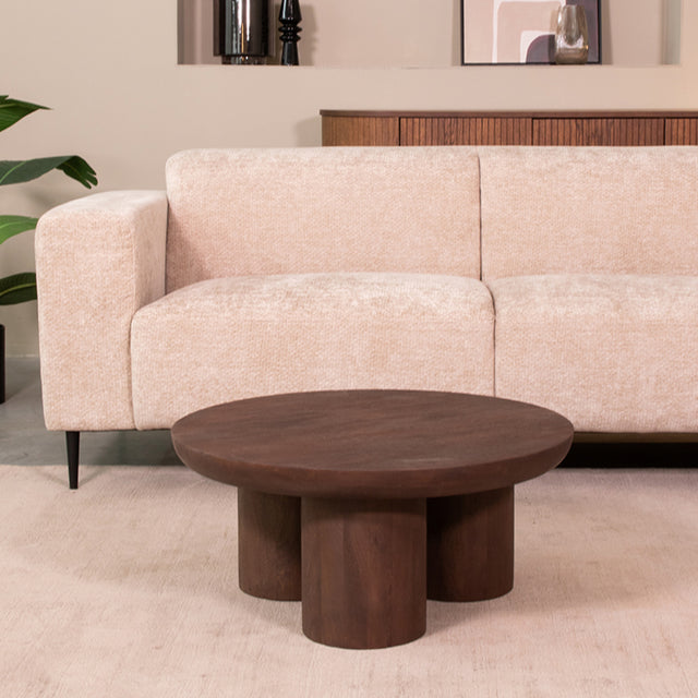 LABEL51 Salontafel Olly - Espresso - Mangohout - 90 cm van LABEL51 – Luxe comfort op maat van PureWonen. Vraag naar de beste prijs.