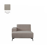 LABEL51 Bank Nero - Taupe - Micro Suede - Longchair Arm Links Voorstaand van LABEL51 - laagste prijs offerte van PureWonen