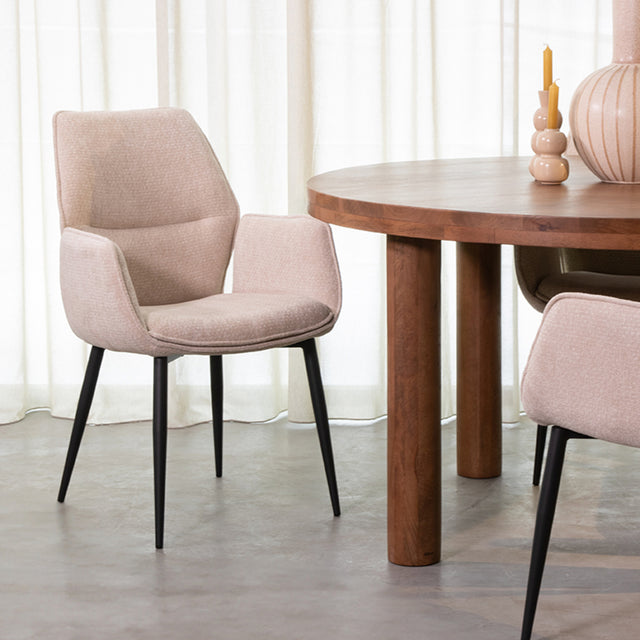 LABEL51 Eetkamerstoel Morris - Naturel - Elite van LABEL51 – Luxe comfort op maat van PureWonen. Vraag naar de beste prijs.