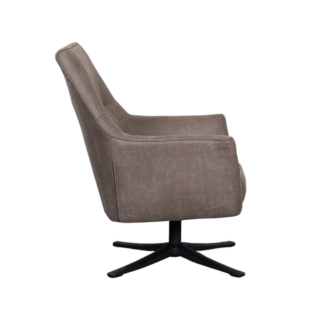 LABEL51 Fauteuil Tod - Taupe - Micro Suede van LABEL51 – Luxe comfort op maat van PureWonen. Vraag naar de beste prijs.