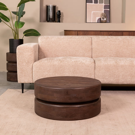 LABEL51 Salontafel Milly - Espresso - Mangohout - 70 cm van LABEL51 - laagste prijs offerte van PureWonen