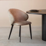 LABEL51 Eetkamerstoel Logan - Taupe - Microfiber van LABEL51 – Luxe comfort op maat van PureWonen. Vraag naar de beste prijs.