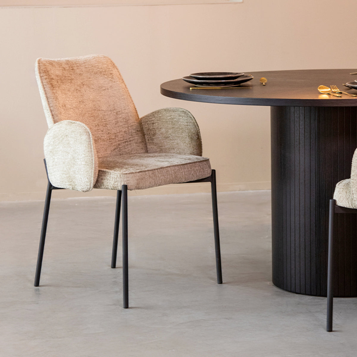 LABEL51 Eetkamerstoel Joni - Beige - Elegance van LABEL51 - laagste prijs offerte van PureWonen