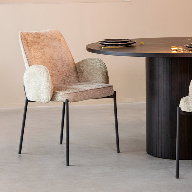 LABEL51 Eetkamerstoel Joni - Beige - Elegance van LABEL51 - laagste prijs offerte van PureWonen