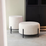 LABEL51 Poef Troy - Naturel - Boucle - L van LABEL51 – Luxe comfort op maat van PureWonen. Vraag naar de beste prijs.
