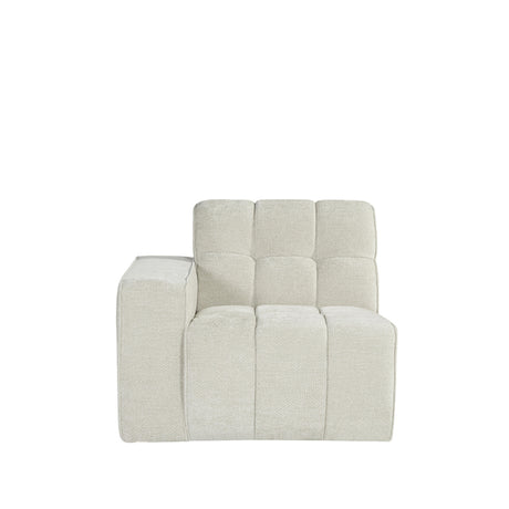 LABEL51 Bank Valentino - Naturel - Elite - 1,5-Zits Arm Links Voorstaand van LABEL51 – Luxe comfort op maat van PureWonen. Vraag naar de beste prijs.