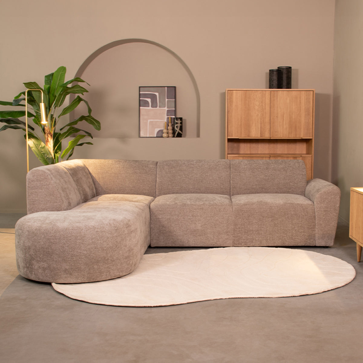 LABEL51 Hoekbank Espen - Stone - Elite - Links van LABEL51 – Luxe comfort op maat van PureWonen. Vraag naar de beste prijs.