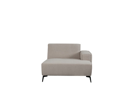 LABEL51 Bank Nero - Naturel - Boucle - Longchair Arm Rechts Voorstaand van LABEL51 - laagste prijs offerte van PureWonen