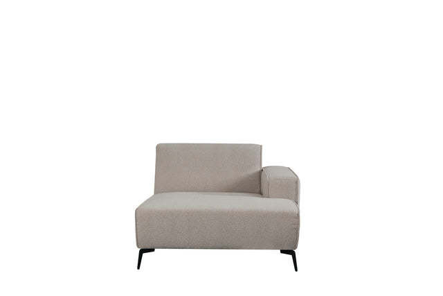 LABEL51 Bank Nero - Naturel - Boucle - Longchair Arm Rechts Voorstaand van LABEL51 - laagste prijs offerte van PureWonen