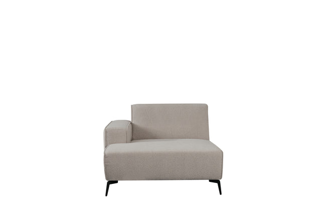 LABEL51 Bank Nero - Naturel - Boucle - Longchair Arm Links Voorstaand van LABEL51 - laagste prijs offerte van PureWonen