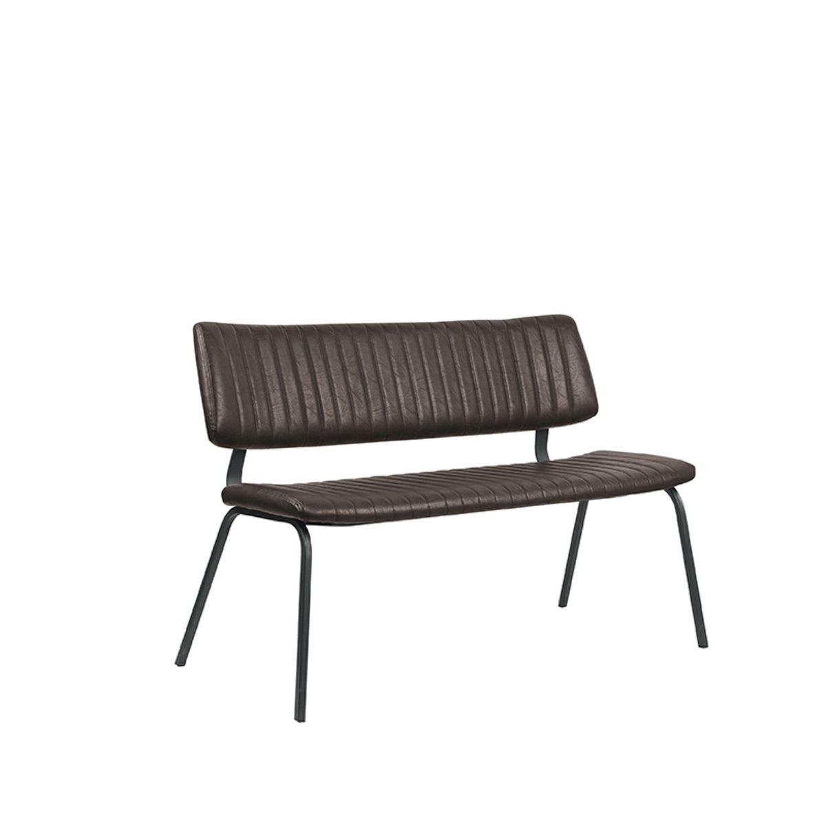LABEL51 Eetkamerbank Gusto - Donkerbruin - PU-Leder - 120 cm van LABEL51 – Luxe comfort op maat van PureWonen. Vraag naar de beste prijs.