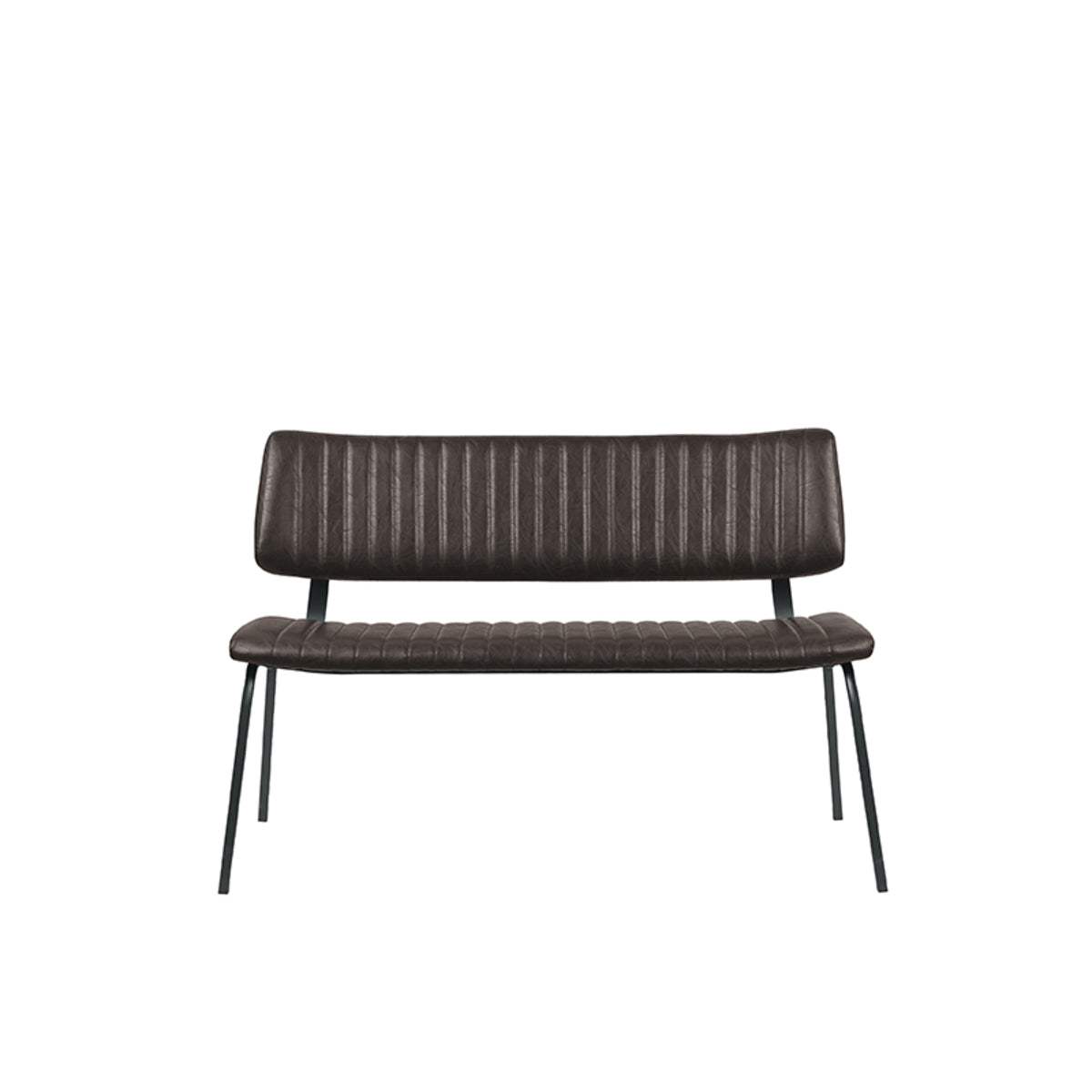 LABEL51 Eetkamerbank Gusto - Donkerbruin - PU-Leder - 120 cm van LABEL51 – Luxe comfort op maat van PureWonen. Vraag naar de beste prijs.